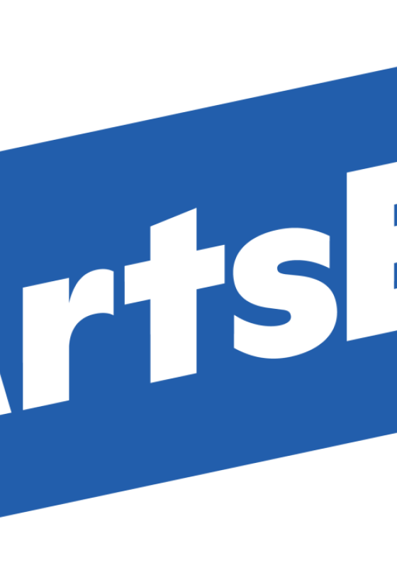 Words ArtsEd on a blue banner