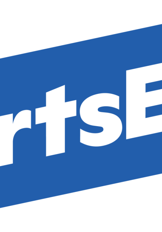 Words ArtsEd on a blue banner