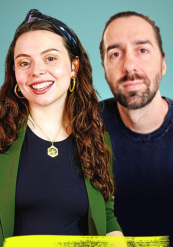 A headshot of the speaker and guest.