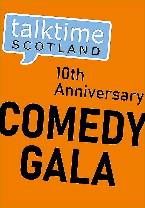 talktime logo announcing the 10th Anniversary Comedy Gala