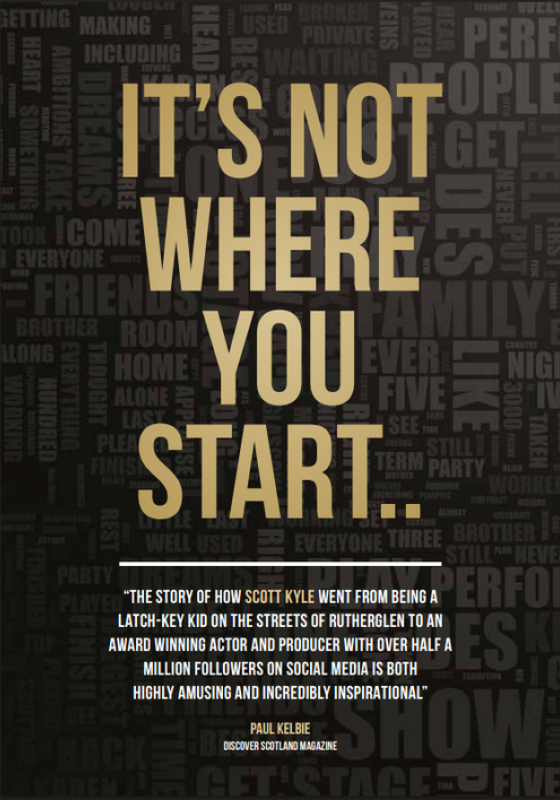The Text 'it's not where you start...' on a black background