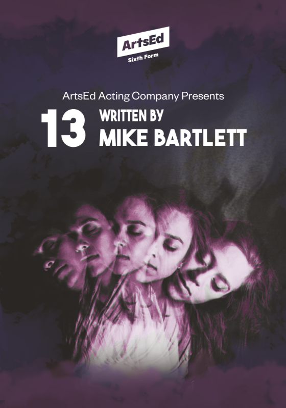 Composite image of several faces with ArtsEd Acting company logo.