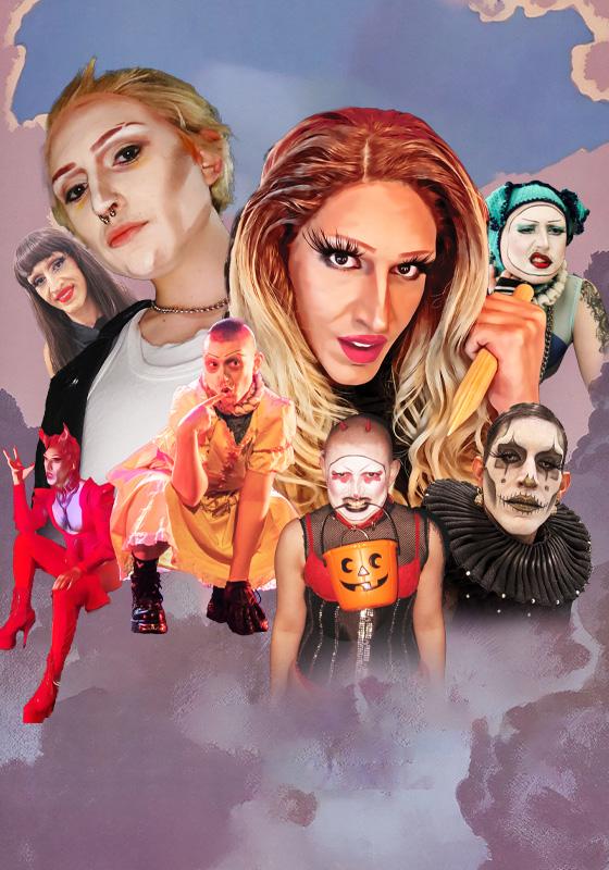 Crusty and Crayola dressed as all the different characters from Buffy.