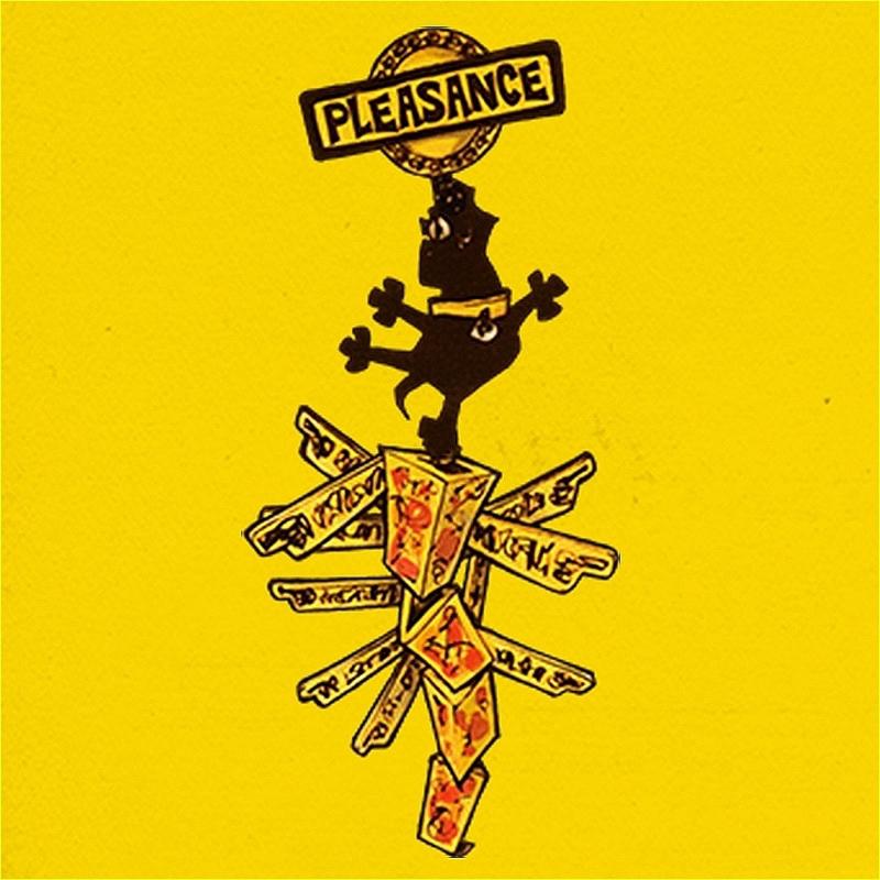 Pleasance logo on yellow background
