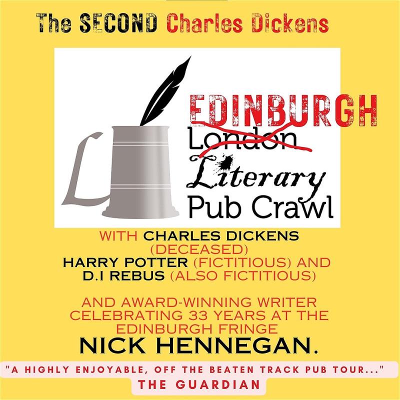 Poster design for the 2nd Charles Dickens Edinburgh Literary Pub Crawl