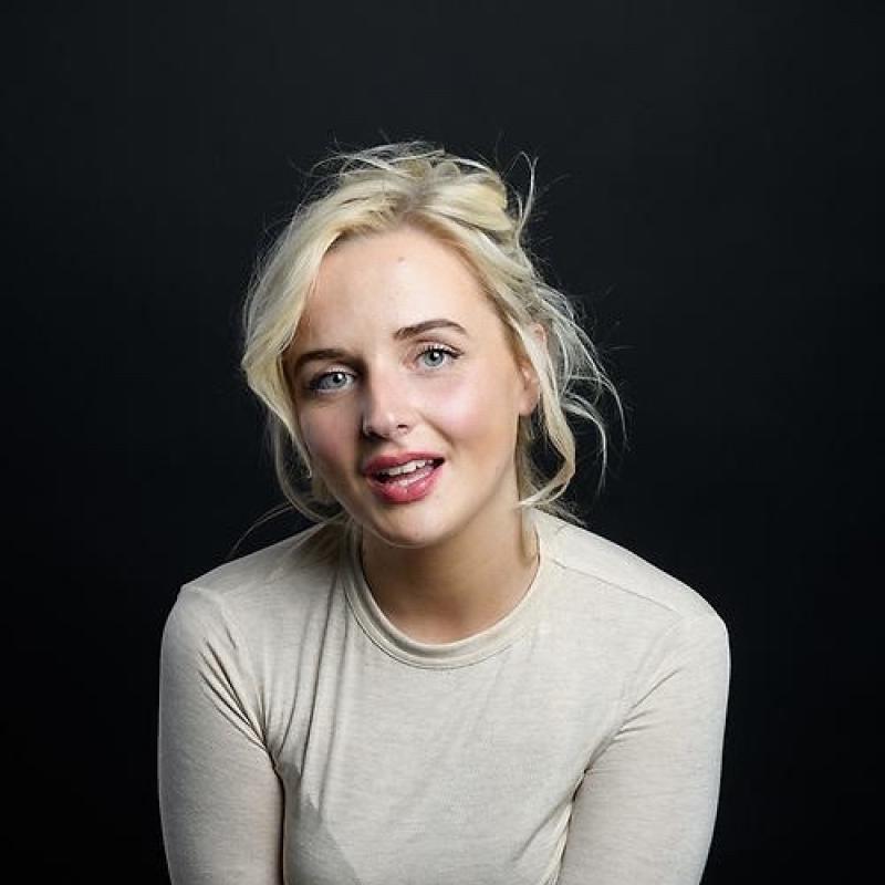 Alana portrait style on a black background