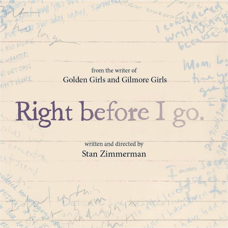 The title of the play is written on purple ink that fades slightly towards the end of it, surrounded by similar ink scribbles on a lined paper.