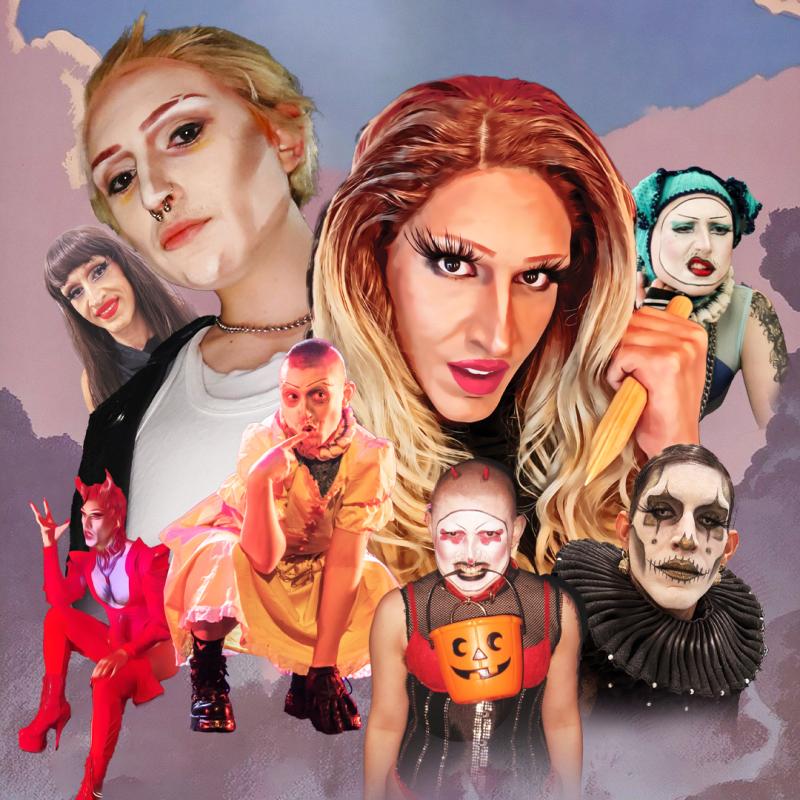 Crusty and Crayola dressed as all the different characters from Buffy.