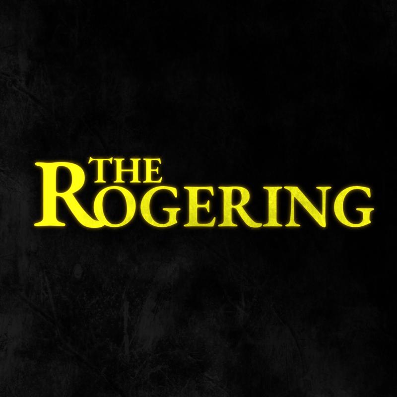The title in bright yellow in front of an ominous black background
