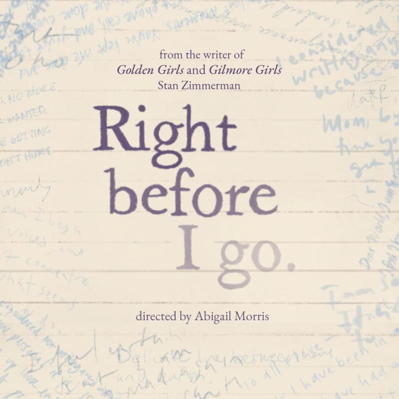 The title of the play is written on purple ink that fades slightly towards the end of it, surrounded by similar ink scribbles on a lined paper.